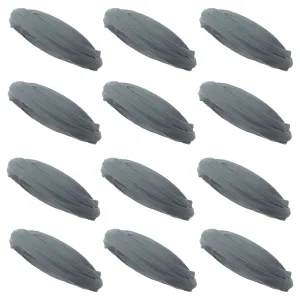 Gray Neck Gaiter Headbands - 12 Pack